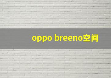 oppo breeno空间